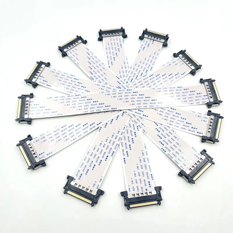 Factory Price OEM 0.5 0.8 1.0 1.25 2.54mm Spacing Pitch 30 Pin FFC FPC Flexible Flat Cable